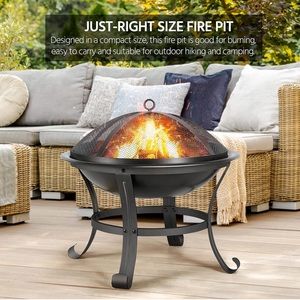 Outdoor fire pit NIB 22”